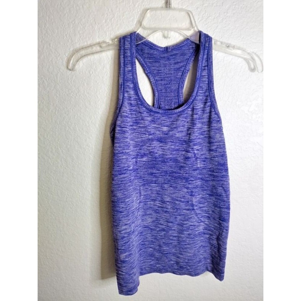 Lululemon Swiftly Tech Run Racerback Heather Purple Tank Top sz 4
